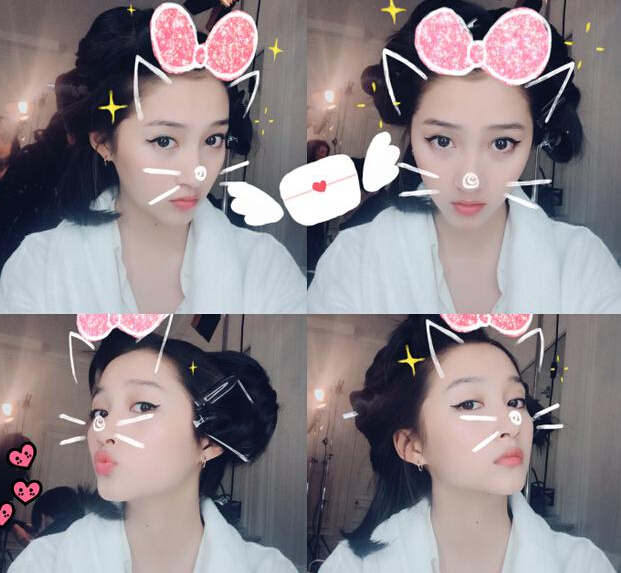 关晓彤情人节发福利 浴袍现身女人味十足2