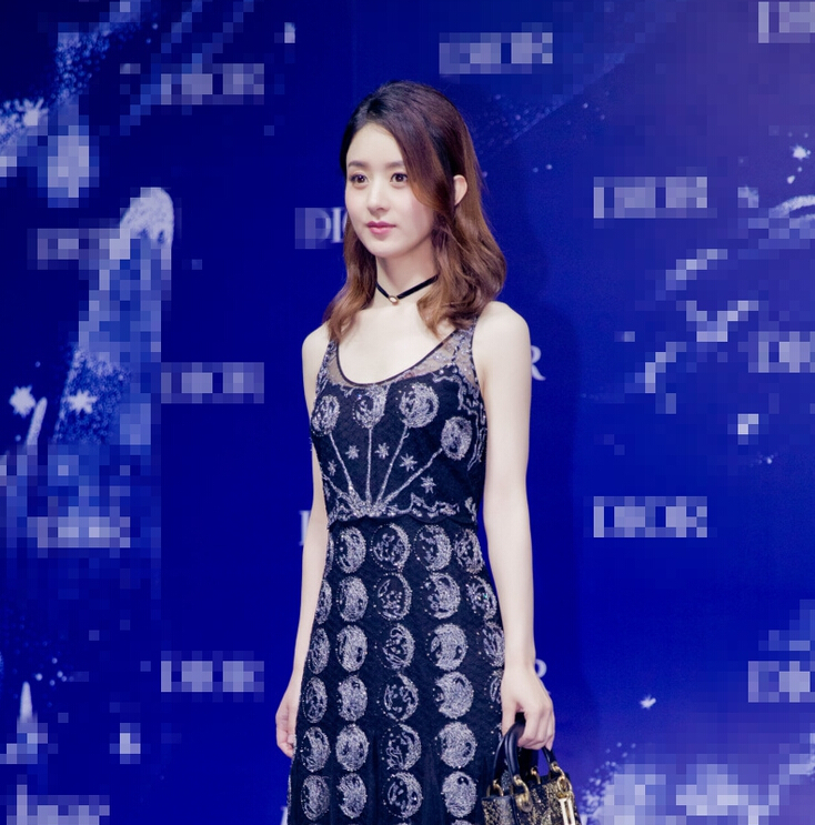 赵丽颖出席活动薄纱亮相 美腿隐现好像仙女2