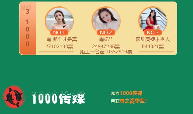 秀色《春之战》获奖10000公会