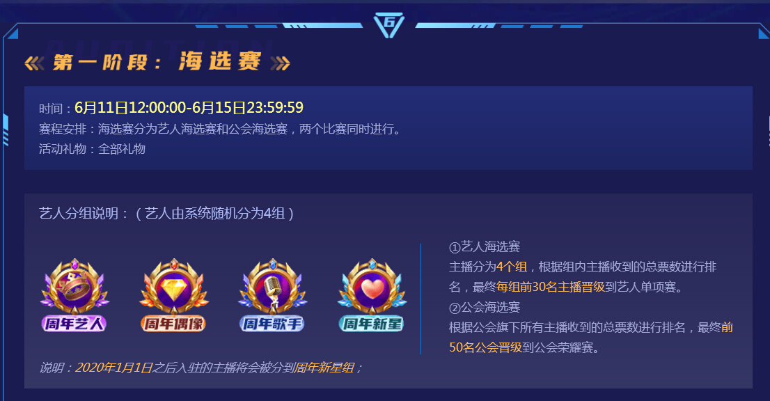 秀色六周年活动第一阶段