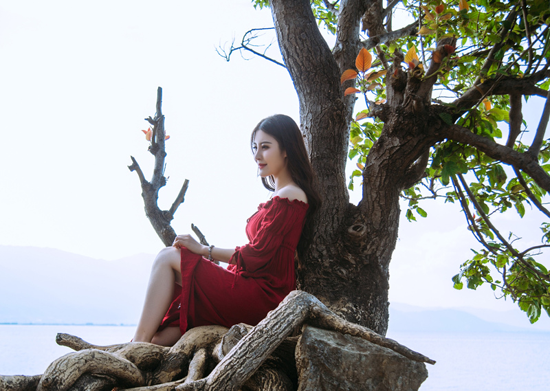 秀色主播美女 邀你欣赏秋天的美1