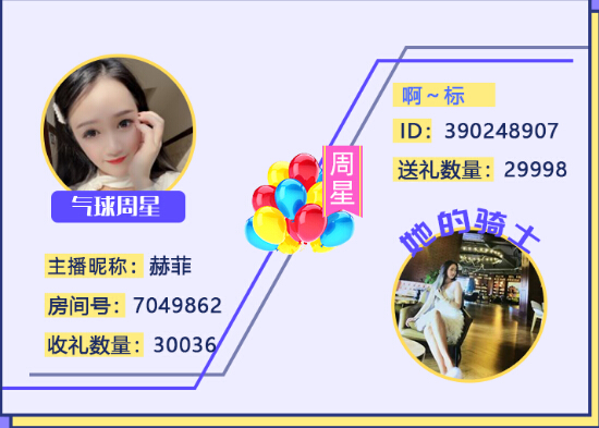 气球周星主播赫菲