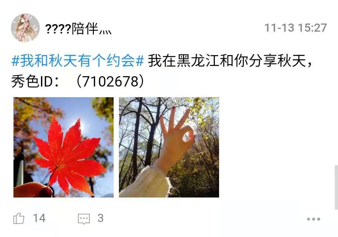 秀色【秋日摄影大赛】圆满落幕陪伴1