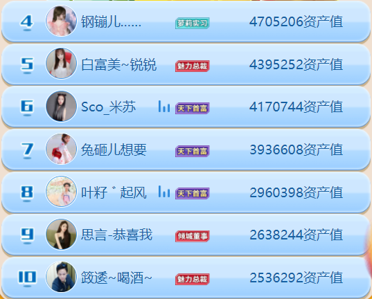 秀色财运亨通榜主播