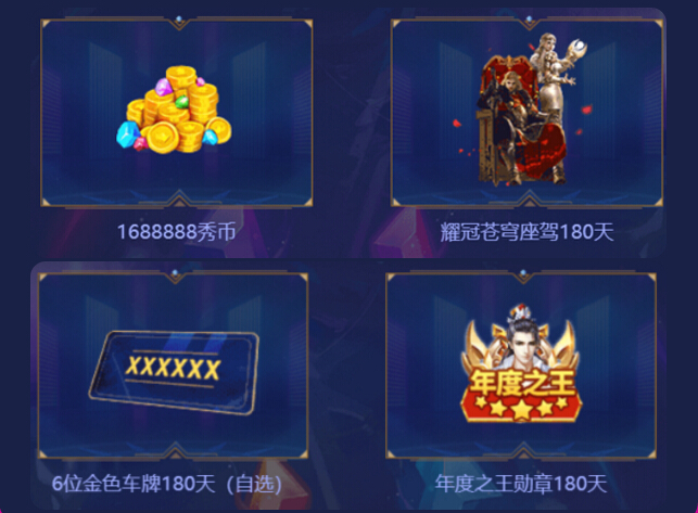 年度神豪冠军奖励