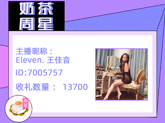 奶茶周星主播Eleven.王佳音
