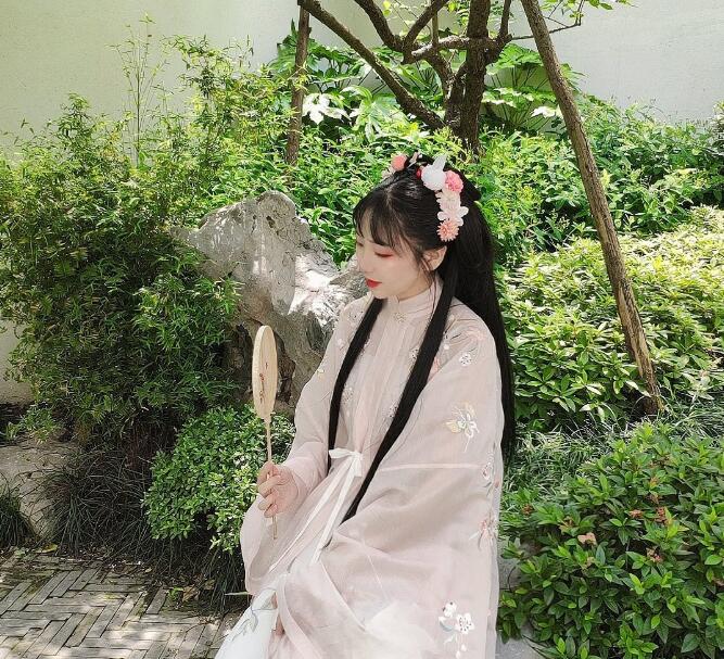 美女主播半夏 国风美女清新可爱1
